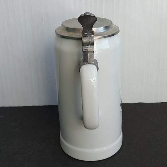 German Lidded Porcelain Stein - Alwe, Hillscheid - Picture 3 of 9